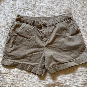 Faded Glory Olive-Tan Women's Cotton Bermuda Shorts